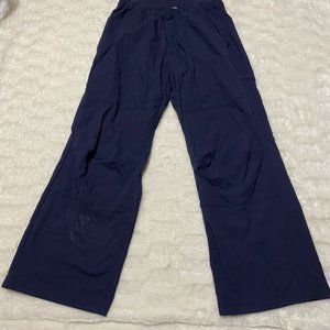 MEC Pants Men's 34 X 32 Navy Nylon Stretch Hiking Drawstring Waist Pockets